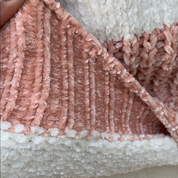 PEACH IVORY STRIPE SOFT SWEATER TOP - Picture 7 of 8